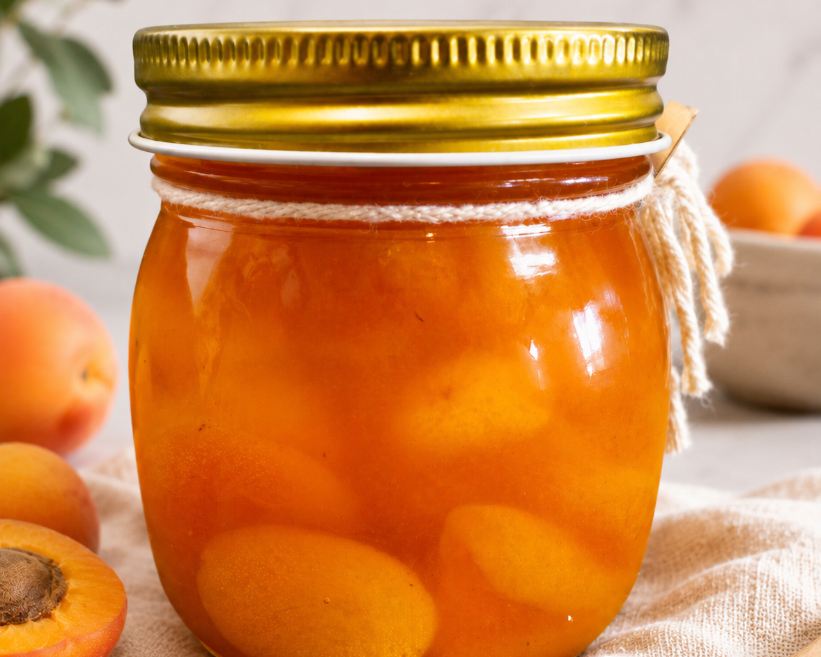 BRANDY INFUSED GLAZED APRICOTS. Luxurious glazed apricots infused with premium brandy & honey.