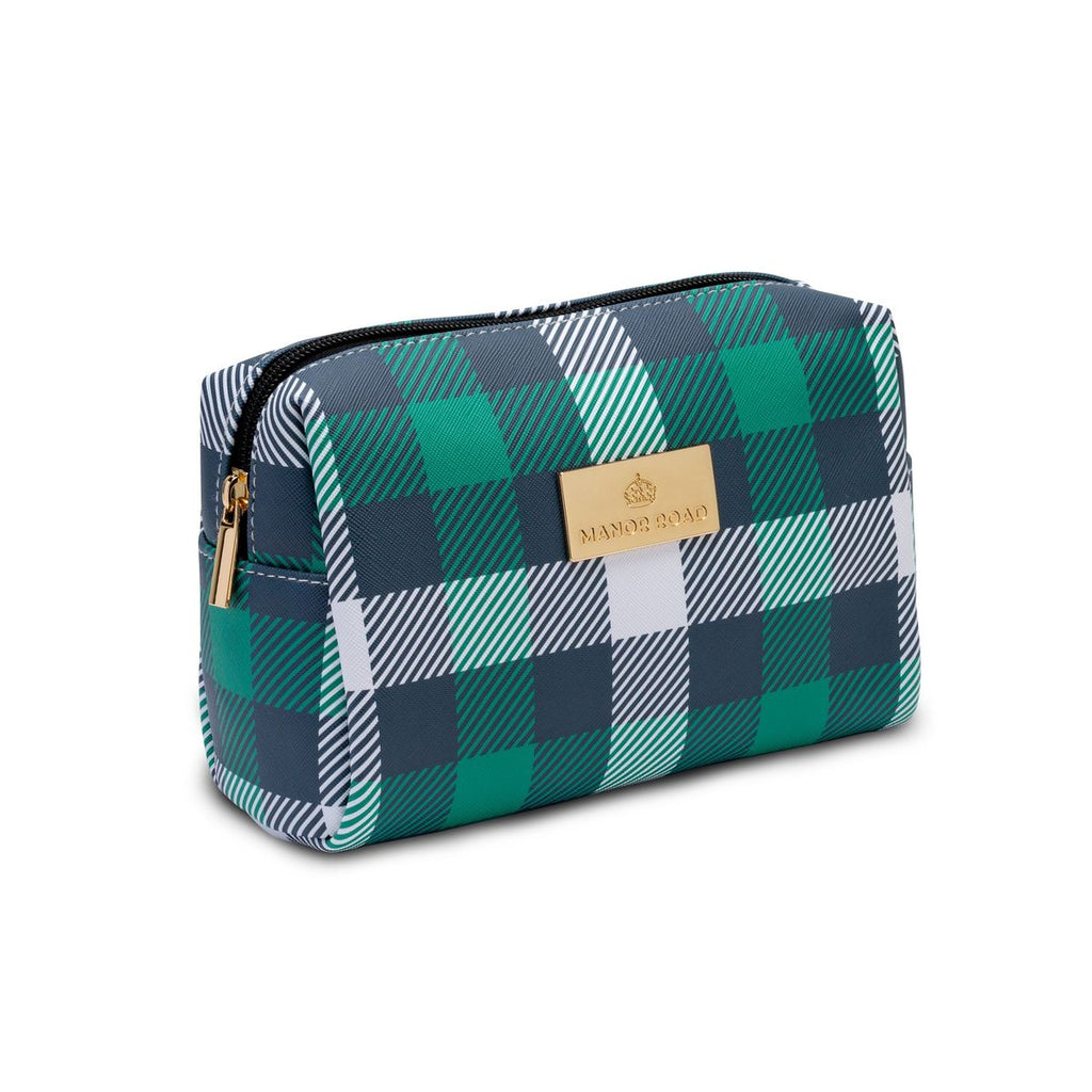 MANOR ROAD TRAVEL BAG. CLASSIC PLAID GREEN. PRE-ORDER