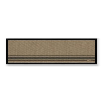 MANOR ROAD LARGE BAR RUNNER MAT. COFFEE STRIPE. PRE-ORDER
