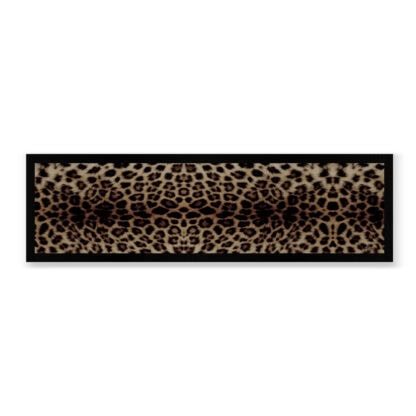 MANOR ROAD LARGE RUNNER BAR MAT. LEOPARD. PRE-ORDER