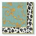 MANOR ROAD VICTORIAN LEOPARD NAPKINS. LUNCHEON & COCKTAIL. PRE-ORDER
