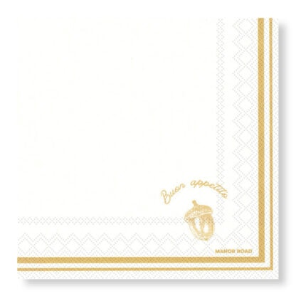 MANOR ROAD BUON APPETITO NAPKINS. 20PK. PRE-ORDER