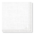 MANOR ROAD LINEN (LUXE WHITE) NAPKINS. DINNER. 20PK.