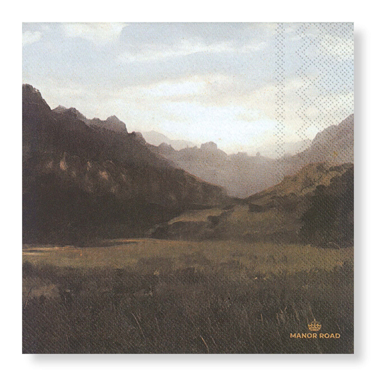 MANOR ROAD THE LANDSCAPE NAPKINS. DINNER. 20PK.