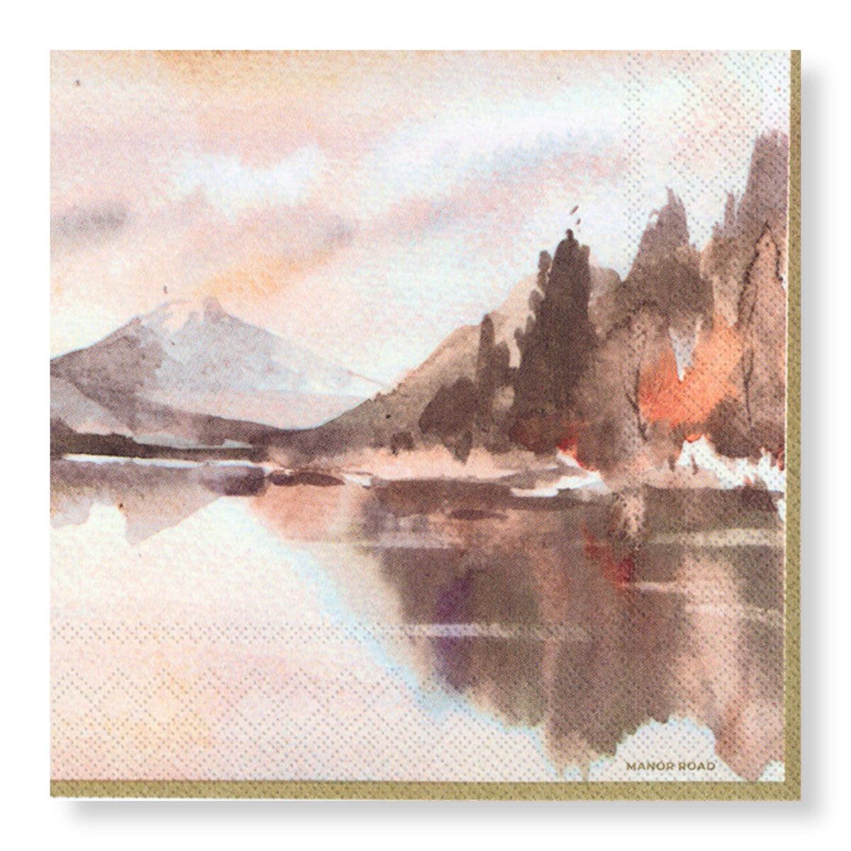 MANOR ROAD THE LAKE NAPKINS. DINNER. 20PK.
