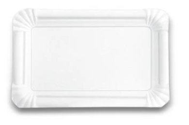 PARIS PLATE WHITE RECTANGLE. 50 PACK