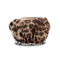 MANOR ROAD SHOWER CAP. LEOPARD