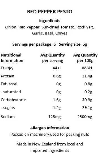 RED PEPPER PESTO DIP MIX