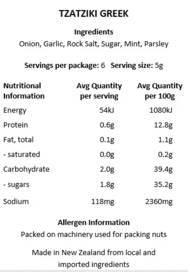 TZATZIKI DIP MIX