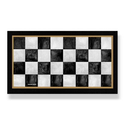 MANOR ROAD SMALL BAR MAT. MARBLE CHECK. PRE-ORDER