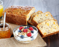 FRUIT MEDLEY LOAF 21CM. A moist fruit-filled loaf made for sharing, gifting & enjoying.