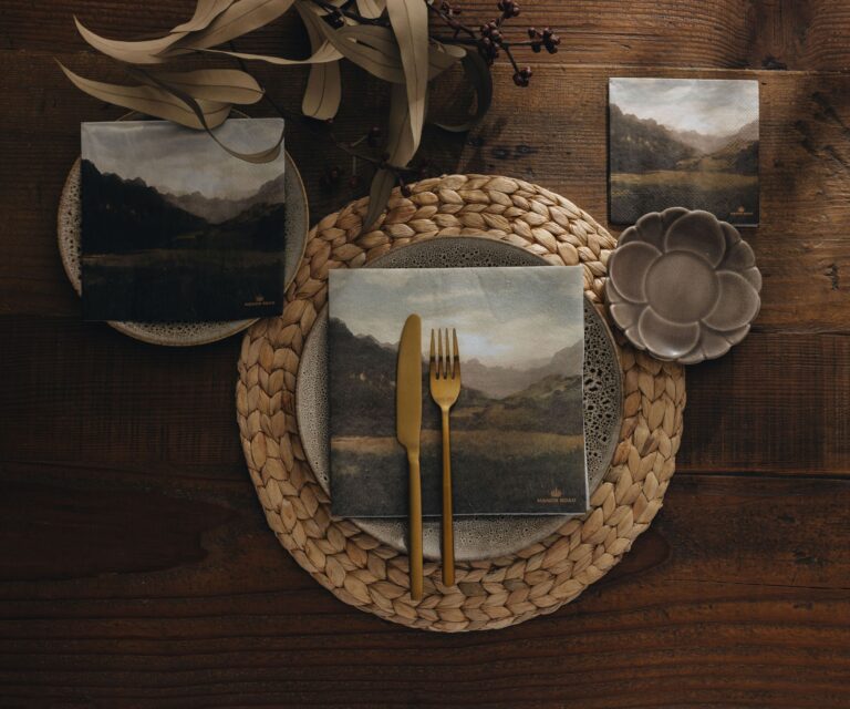 MANOR ROAD THE LANDSCAPE NAPKINS. DINNER. 20PK.